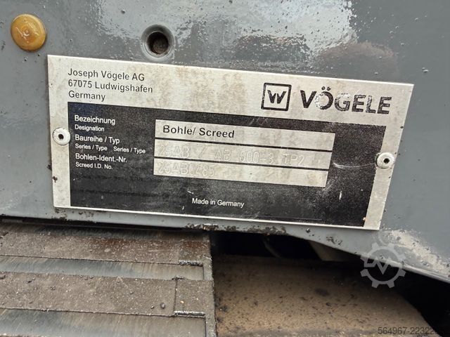 Εργοστάσιο ανάμειξης ασφάλτου VÖGELE Super 1900-3i AB600-3TP2 Bohle 6m bis 8m ZSA