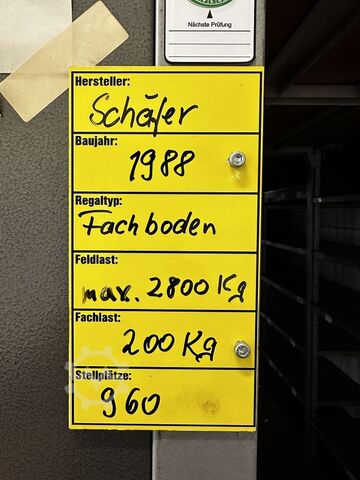 Kraftig hylla SSI Schäfer Fachbodenregal