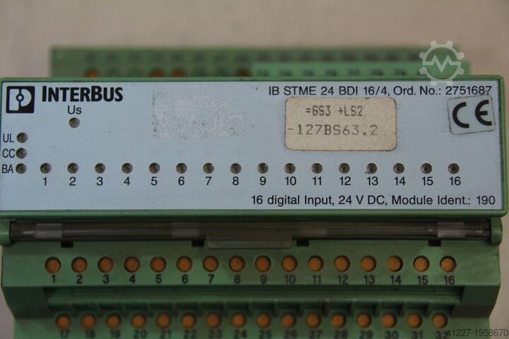 Interbus Phoenix - Contact IB STME 24 BDI 16/4