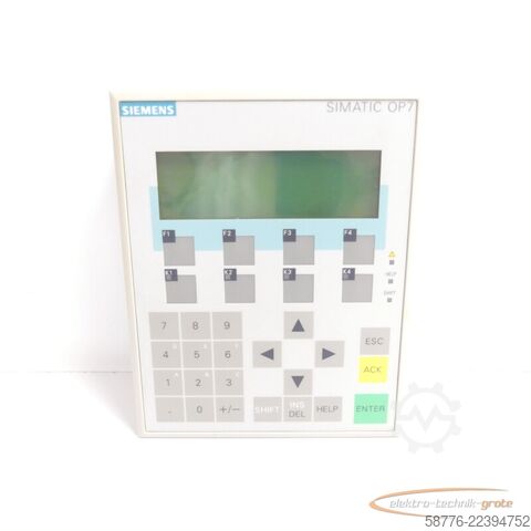 Komponenta Siemens 6AV3607-1JC00-0AX1 Operator Panel 7-PP E-Stand 03 SN C_M9359995
