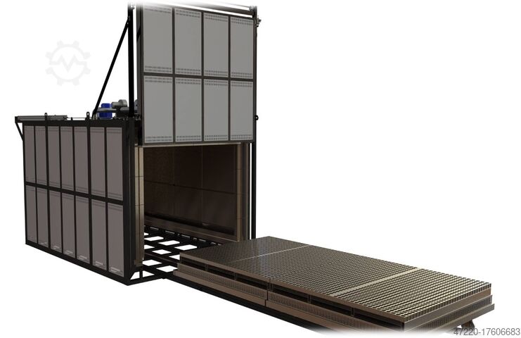 Horno eléctrico de bogie de 450°C Ingenieurbüro Klein UHW 18000-450