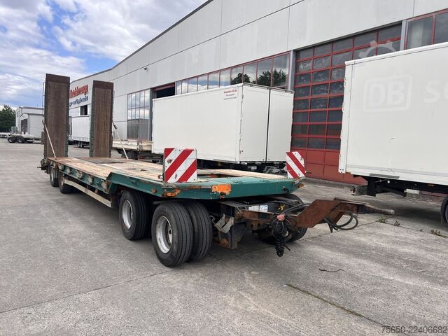 Remorcă cu platformă joasă Humbaur HTD 409525-4A  4 Achs Tiefladeranhänger
