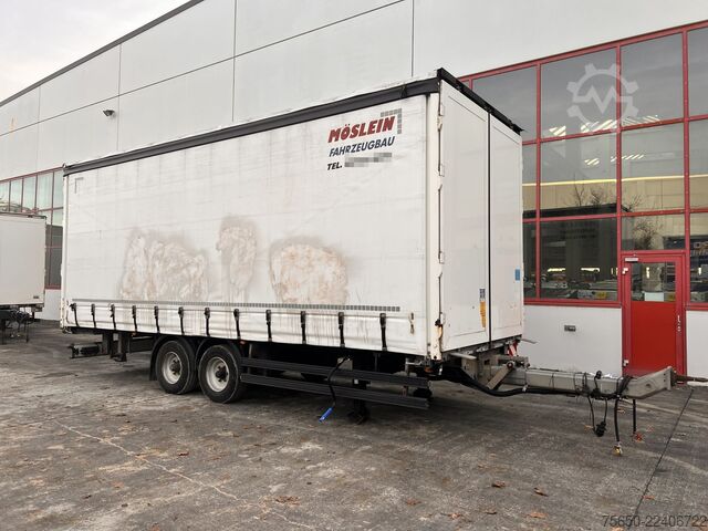 Open aanhangwagen met zeil Möslein TPW 105 D 7,30  Tandem- Schiebeplanenanhänger zum Durchladen