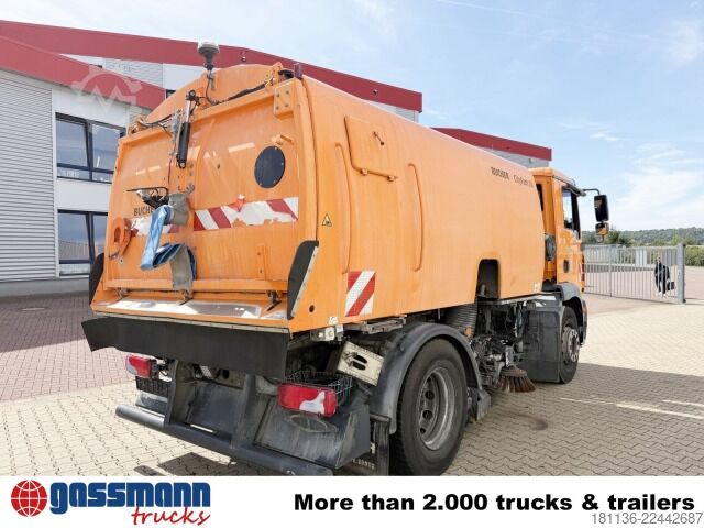 Vejfejemaskine MAN TGM 18.240 4x2 BL, Kehrmaschine Bucher CityFant