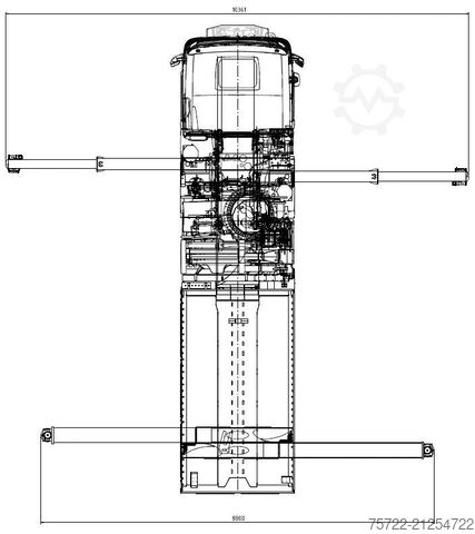 Kranwagen Volvo FH 540 8x4 Pritsche Palfinger 165.002 TEC 7 +JIB