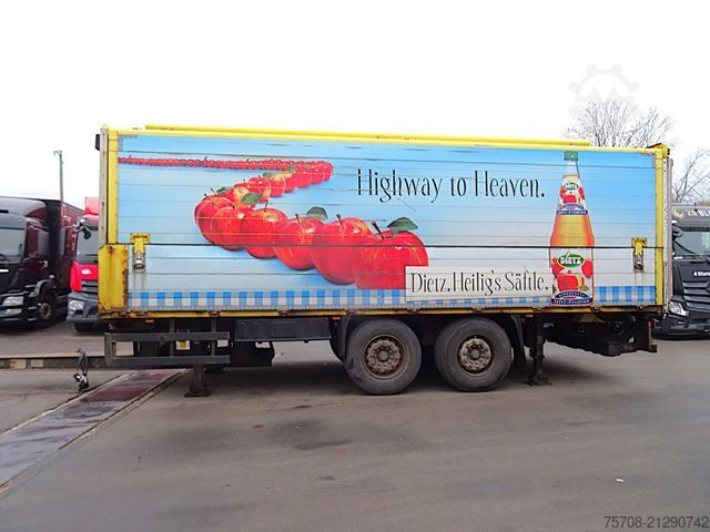 Box trailer ORTEN Tandem Schwenkwand*7,7 m*2 to LBW