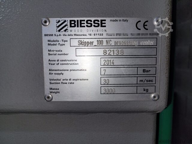 Throughfeed machining center BIESSE SKIPPER 100 NC