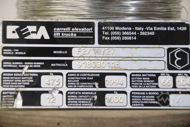 Deichsel komplett mit Antrieb Deca F2/10/27