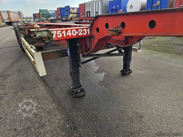 Μεταφορά εμπορευματοκιβωτίων KRONE SD 27| FIXED CHASSIS | SAF DISC. 40 FT |2 X 20 ...
