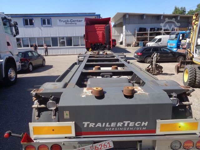 Değiştirilebilir şasili römork  Trailer Tech BDF Lafette Palettenkasten