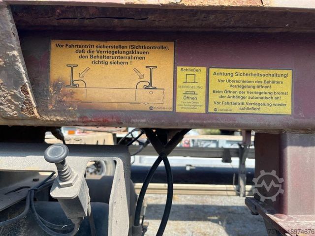 Rimorchio scarrabile HÜFFERMANN 2-achs Abrollanhänger HAR 18.70 Containeranhänge