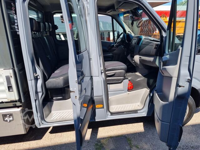 Platformwagen dubbele cabine Mercedes-Benz Sprinter 516 CDI DC Open laadbak N1 3.5T Trekha...