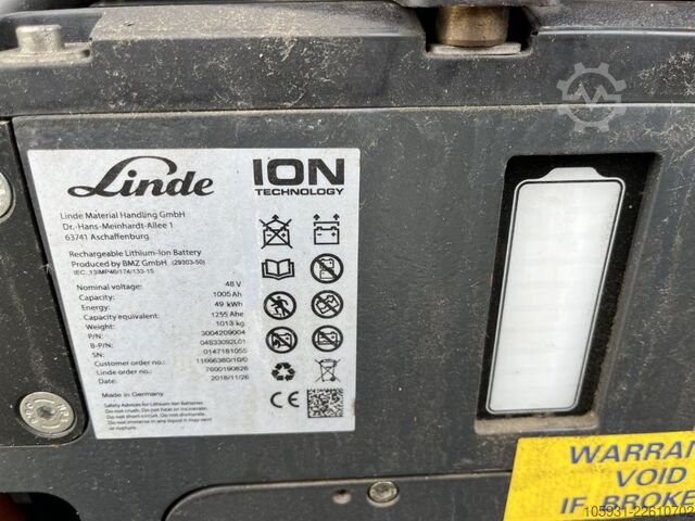 Empilhador eléctrico de 4 rodas Linde E20PL-02