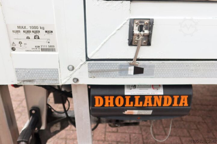 BE poluprikolice Veldhuizen P 47-3. Gesloten + Dhollandia 1.000 kg
