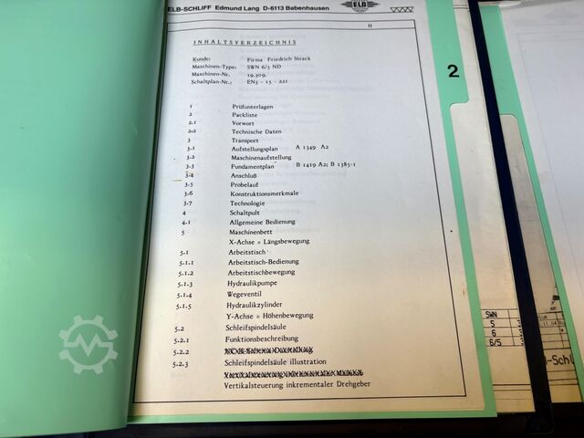 Planslipmaskin ELB SWN 6/ND