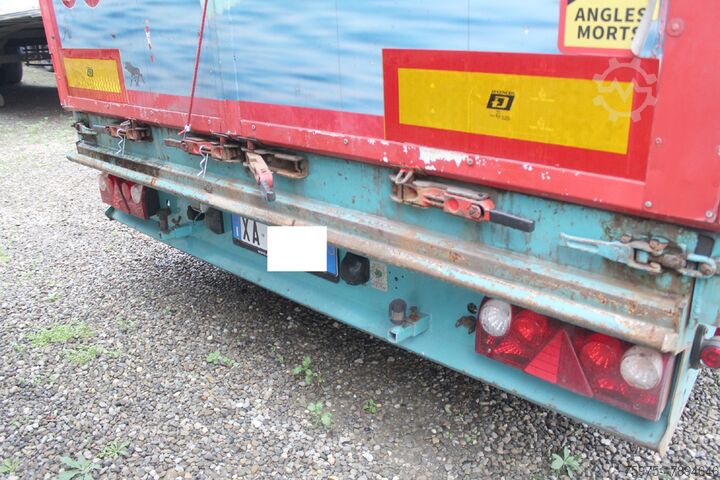 Offener Sattelauflieger mit Plane LUEK semirimorchio mega coils rampe usato