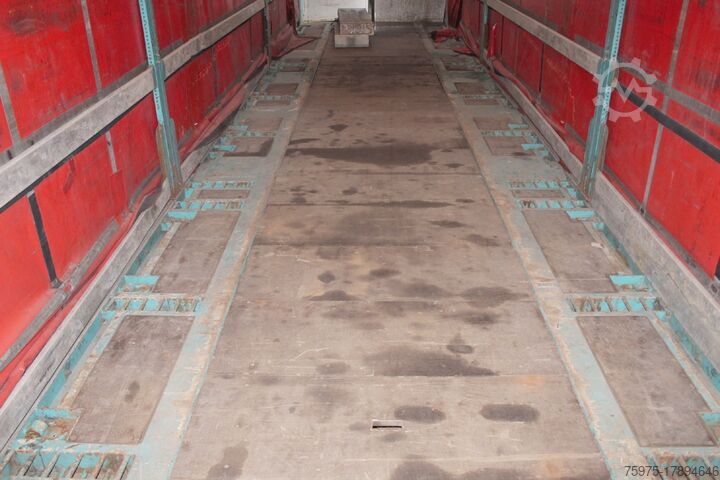 Offener Sattelauflieger mit Plane LUEK semirimorchio mega coils rampe usato