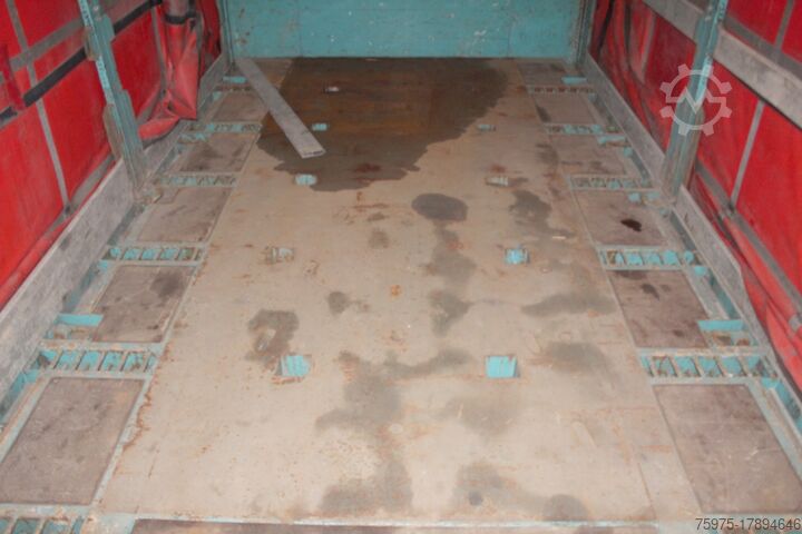 Offener Sattelauflieger mit Plane LUEK semirimorchio mega coils rampe usato