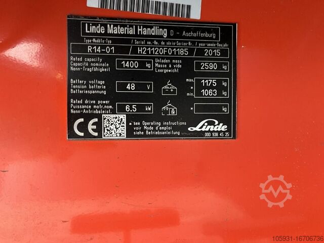 Tehergépkocsi Linde R14-01
