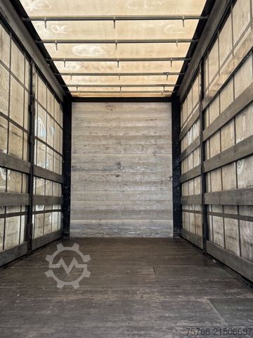 Platós teherautó ponyvával MERCEDES-BENZ ACTROS 2548 / GIGSPACE / STAPLERHALTERUNG