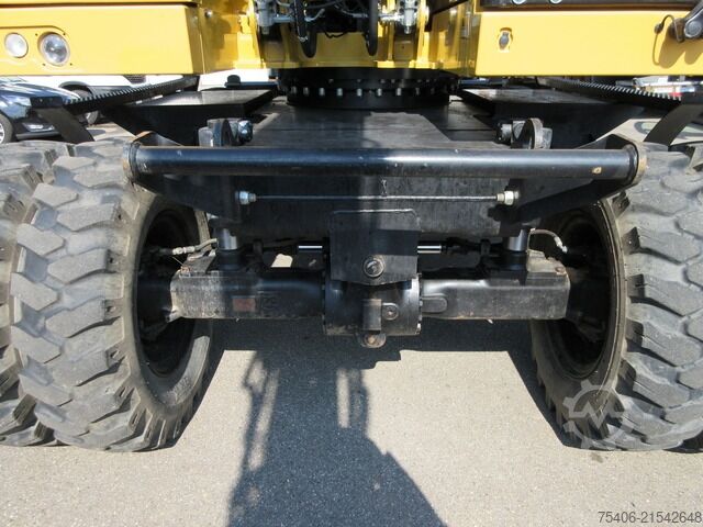 Mobile excavator caterpillar M314F ,Greifer, Schild,Grabenräuml.,Tiefenlöffel