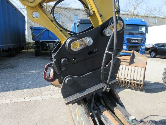 Mobile excavator caterpillar M314F ,Greifer, Schild,Grabenräuml.,Tiefenlöffel