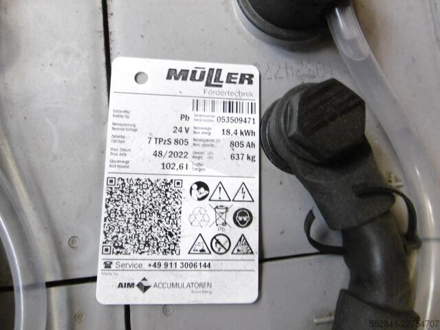 Carrello elevatore elettrico a 3 ruote LINDE E 15 Z-02
