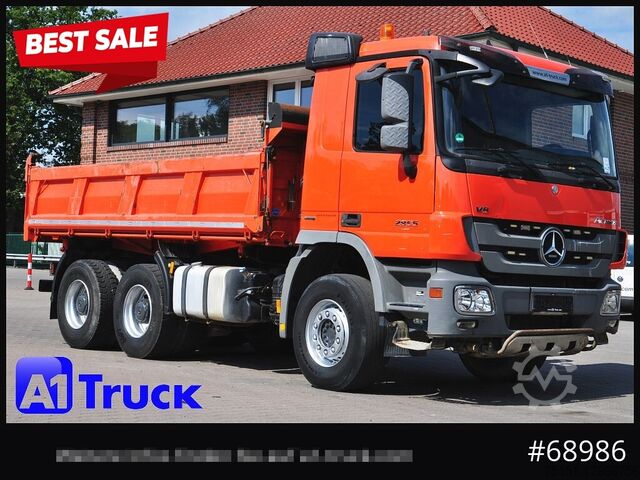 Dreiseitenkipper LKW MERCEDES-BENZ Actros 2655 ,V8, 6x4 Meiller Klima , EPS