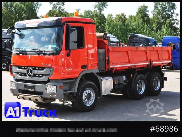 Dreiseitenkipper LKW MERCEDES-BENZ Actros 2655 ,V8, 6x4 Meiller Klima , EPS