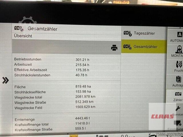 Maaidorser Claas TRION 750 MONTANA CLAAS MÄHDRE