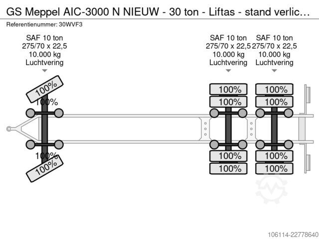 Transportul de containere GS Meppel AIC-3000 N AIC-3000 N