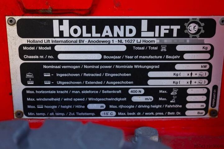 Schaarlift Holland Lift Ecostar HL-9710 Electric, 12m Working Height, 325k