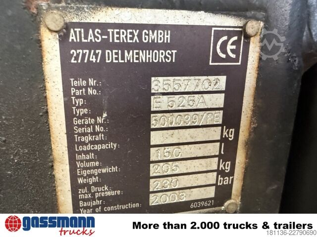 Gru montata su autocarro Atlas E 525A