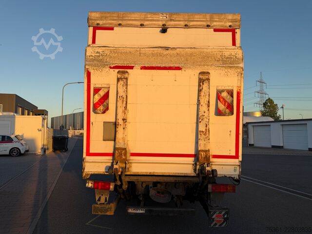 Samochód ciężarowy z plandeką typu platforma MERCEDES-BENZ Atego 1224 Pritsche & Plane mit LBW Schalter AHK