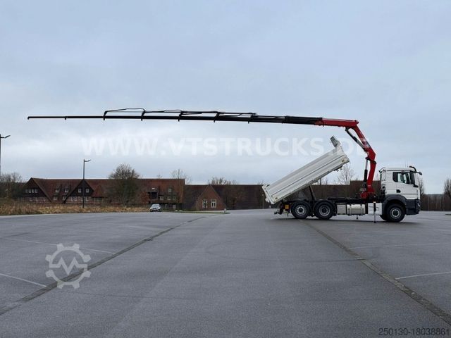 Lastbilmonteret kran MAN TGS 26.520H 4x4 Meiler + HMF 2320 Lenk/Lift