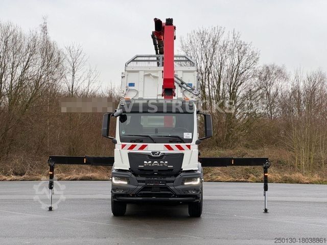 Lastbilmonteret kran MAN TGS 26.520H 4x4 Meiler + HMF 2320 Lenk/Lift