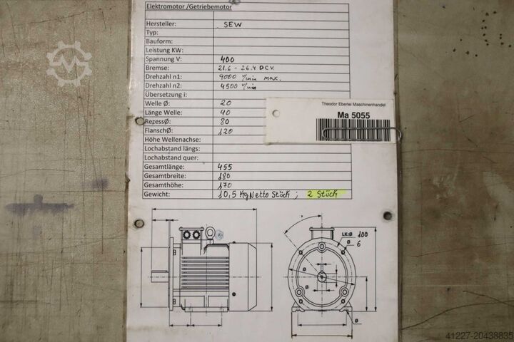 Szervó hajtómotor SEW-Eurodrive WF37 CMP50M/BK/DI/PK/AZ2Z/SD1
