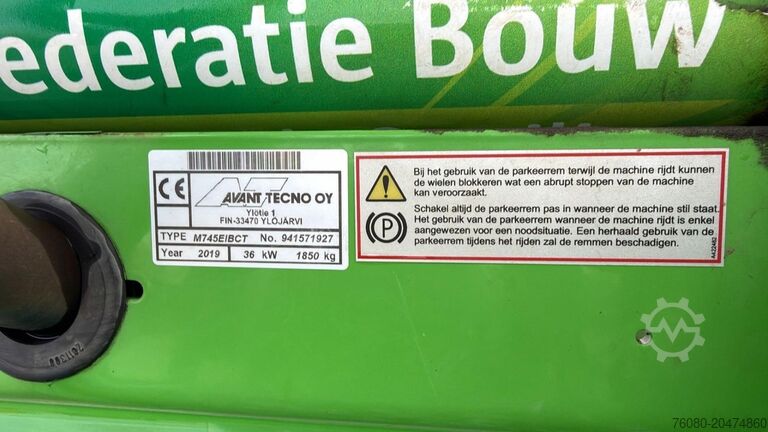 Mini loader Avant 745 TDL (BELGIAN MACHINE / TOP CONDITION / 4X4 ...