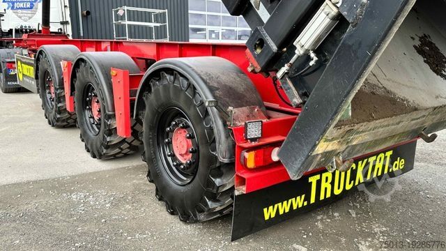 Ημιρυμουλκούμενο ανατρεπόμενο RENDERS 2x Lenkachse, Ackerbereifung, Alu-Kipper 48 cbm