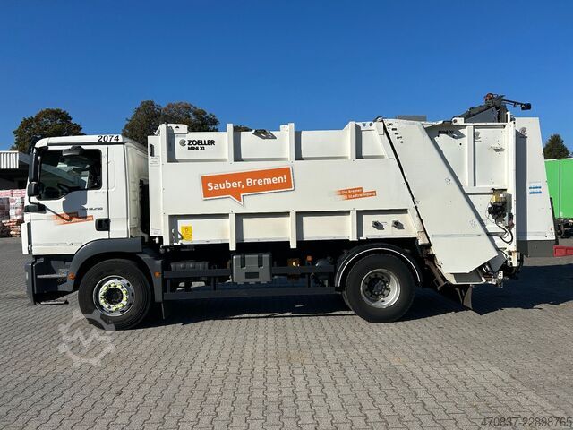 Vuilniswagen MAN TGM 18.290 / Zöller Mini XL 12 + Schüttung