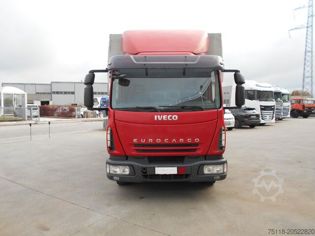 Truck with flatbed and tarpaulin Iveco EuroCargo 120