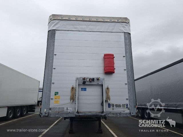 Open semitrailer with tarp Schmitz Cargobull Curtainsider Standard Taillift