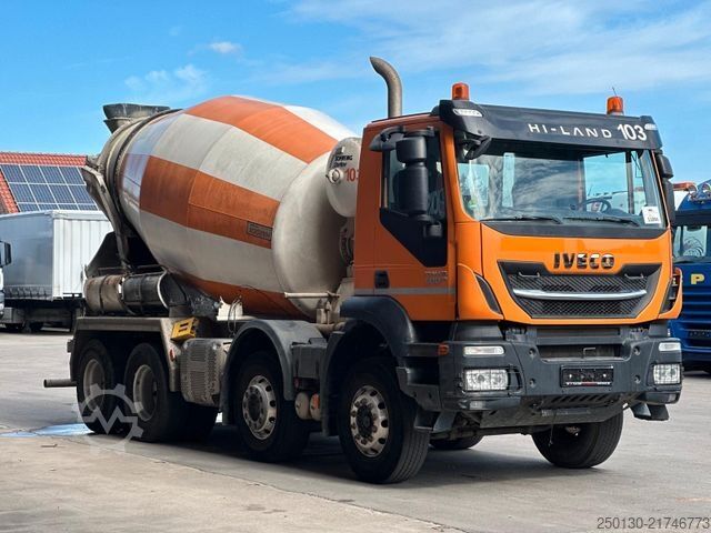 Caminhão betoneira IVECO Trakker 400 8x4 BB STETTER AM9 Betonmischer 9m³