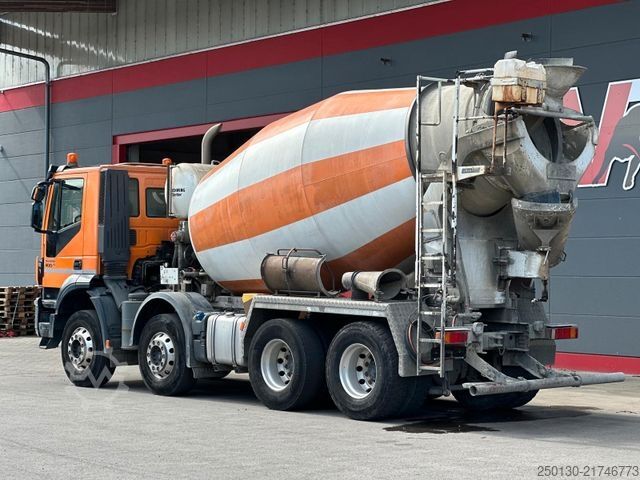 Caminhão betoneira IVECO Trakker 400 8x4 BB STETTER AM9 Betonmischer 9m³