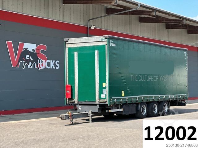 Open aanhangwagen met zeil H&W HWZPS24 TRIDEM Curtainsider AH MEGA 70m³