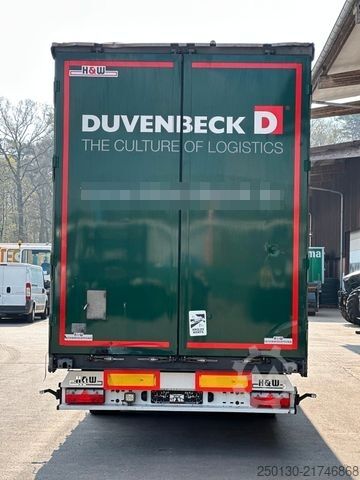 Open aanhangwagen met zeil H&W HWZPS24 TRIDEM Curtainsider AH MEGA 70m³