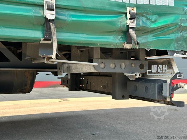Open aanhangwagen met zeil H&W HWZPS24 TRIDEM Curtainsider AH MEGA 70m³
