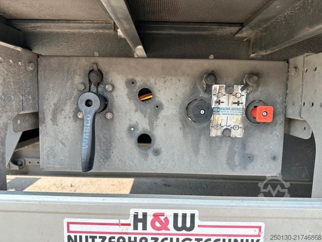 Open aanhangwagen met zeil H&W HWZPS24 TRIDEM Curtainsider AH MEGA 70m³