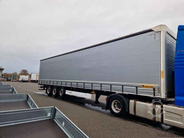 Semi-reboque aberto com lona WIELTON NS3K Curtainsider Edscha