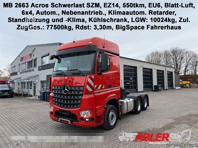 Zware vrachtwagen MERCEDES-BENZ 2663 Arocs Nebenantrieb Retarder VOLL